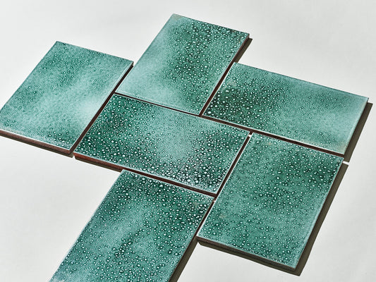 Wandfliese | Raindrops | Forest Green