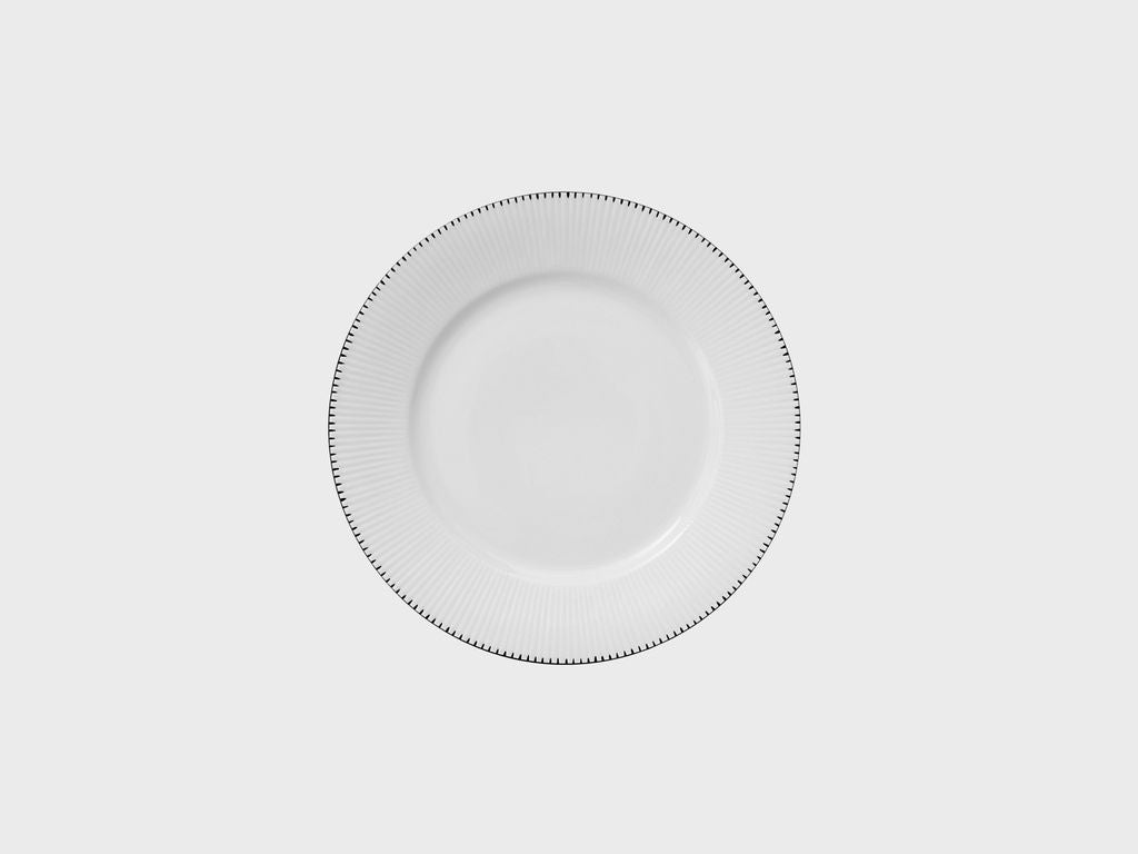 Teller | Adonis | Schwarze Zacken | 19 cm