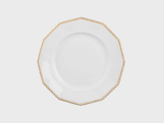 Teller | Perl | Gold | 26 cm