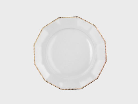 Teller | Perl | Gold | 32 cm