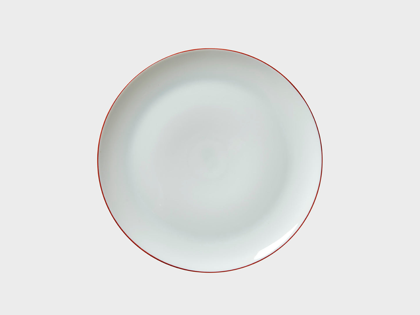 Teller Coupe | Lotos | Roter Farbrand | 21 cm
